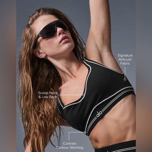 ALO Airbrush Heart Throb Bra XL - Picture 3 of 8